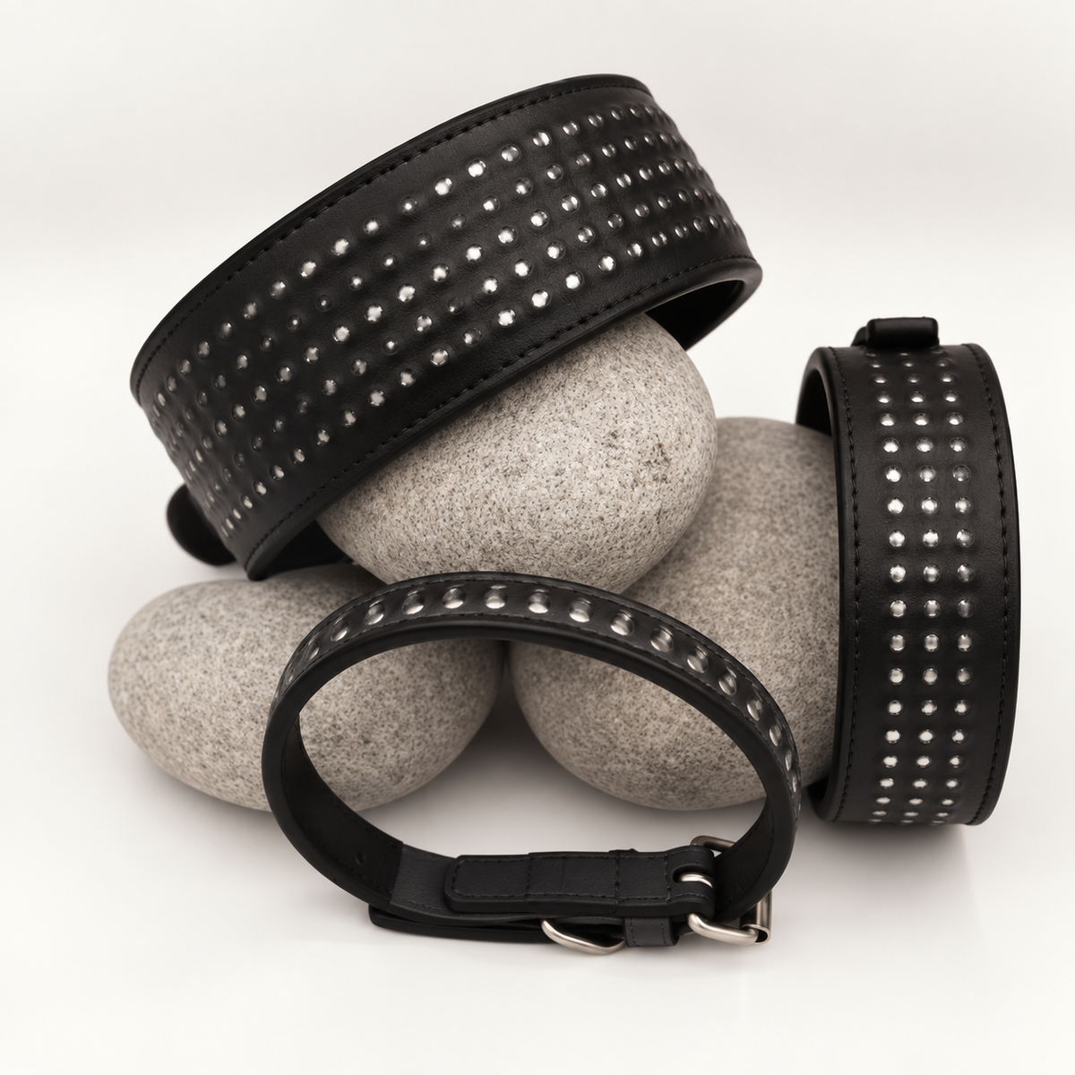 Leather Foil Hammered Dog/Cat Collars