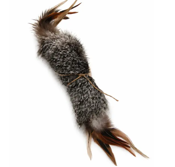 Natural Rabbit Cat Kickers w/Sound
