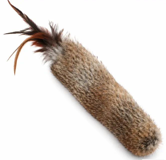 Natural Rabbit Cat Kickers w/Sound