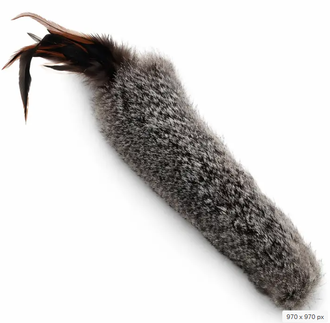 Natural Rabbit Cat Kickers w/Sound
