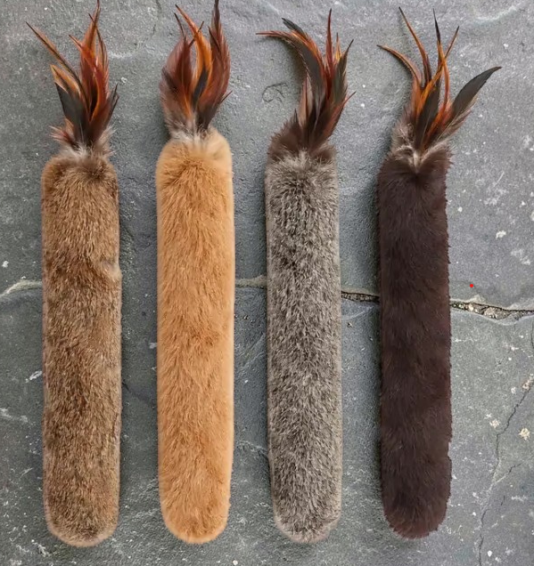 Natural Rabbit Cat Kickers w/Sound