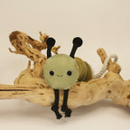 Leather Caterpillar Dog Toy