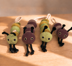 Leather Caterpillar Dog Toy