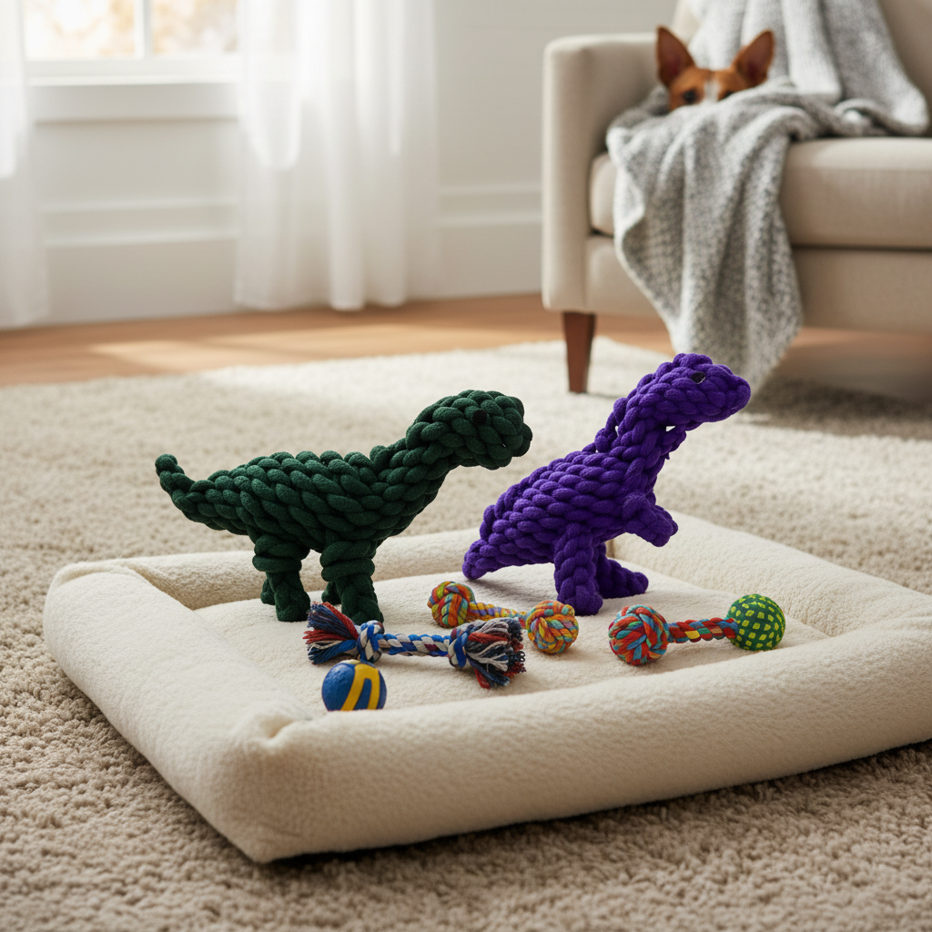 Rope Dinosaur Dog Toy
