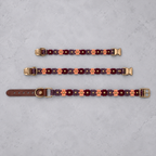 Maroon/Peach/Purple Paracord Buckle Collar 4MM