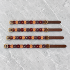 Maroon/Peach/Purple Paracord Buckle Collar 4MM