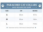 Maroon/Peach/Purple Paracord Break Away Collar-Cats