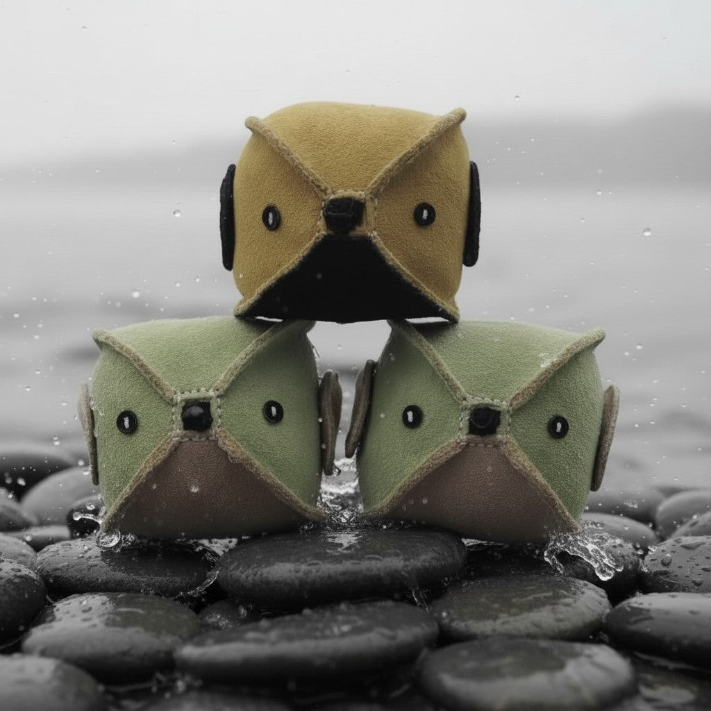 Leather Puffer Fish Dog Toy