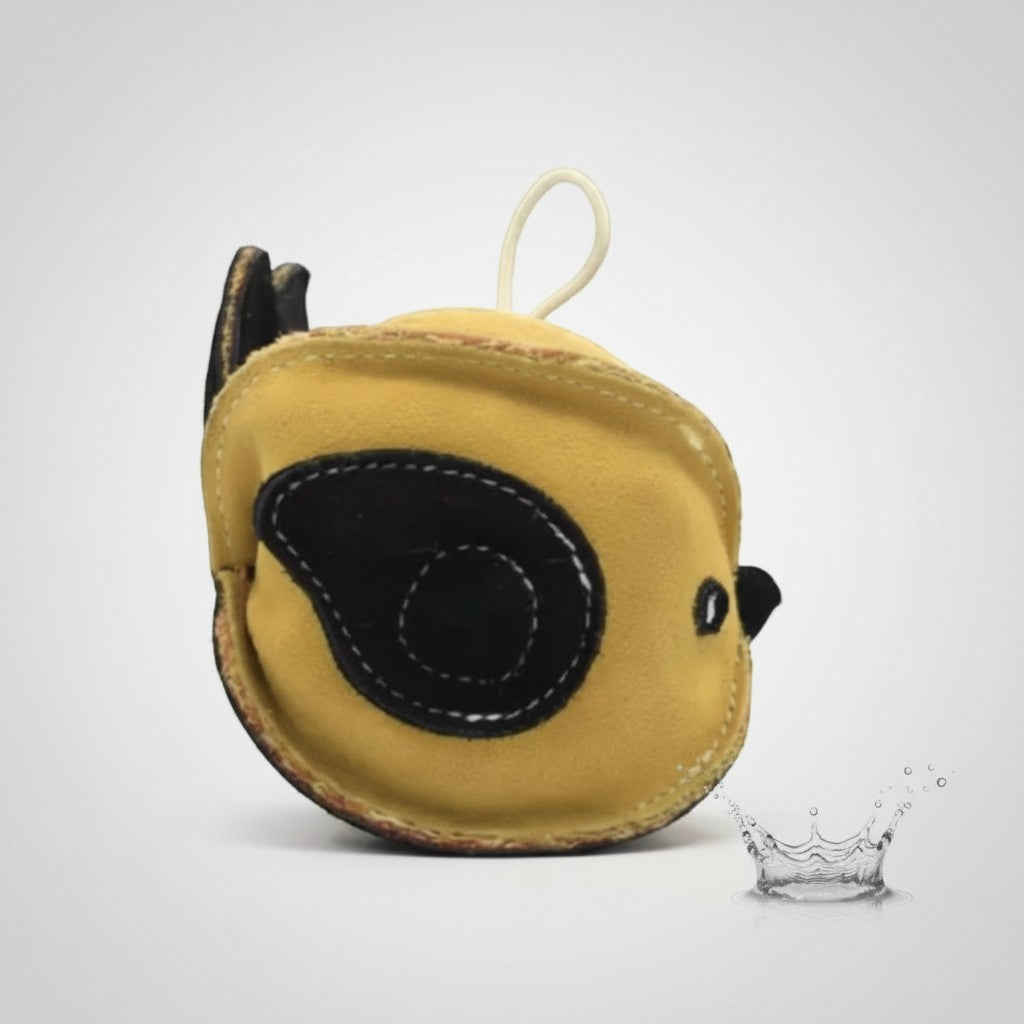 Leather Puffer Fish Dog Toy