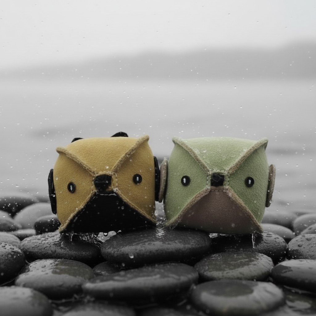 Leather Puffer Fish Dog Toy