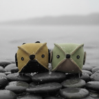 Leather Puffer Fish Dog Toy
