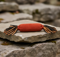 Leather Hot Dog Toy with Squeaker