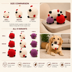 100% Sheepskin Dog Ball w/Sound