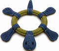 Leather Ring Turtles w/Squeaker