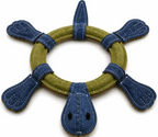 Leather Ring Turtles w/Squeaker